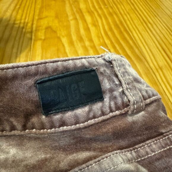 Paige Womens Cindy Straight in Warm Suede Velvet 28 Grunge Boho $219 - Picture 13 of 14